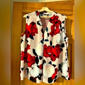 💥 3 for $20💥 Nine West sleeveless blouse, size XL